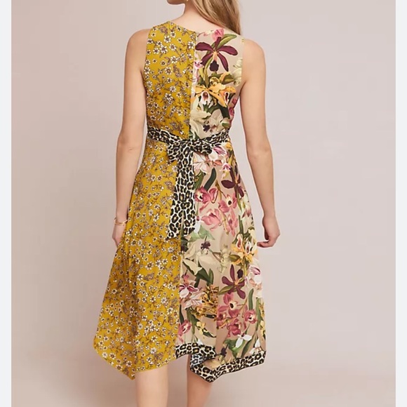 Anthropologie mixed print handkerchief Sofie dress - Picture 2 of 5